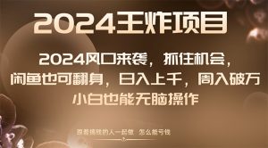 2024风口项目来袭，抓住机会，闲鱼也可翻身，日入上千，周入破万，小白...-锦晨科技网