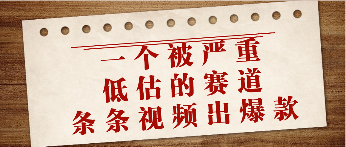 一个被严重低估的赛道，条条视频出爆款，一个月变现3万+-锦晨科技网