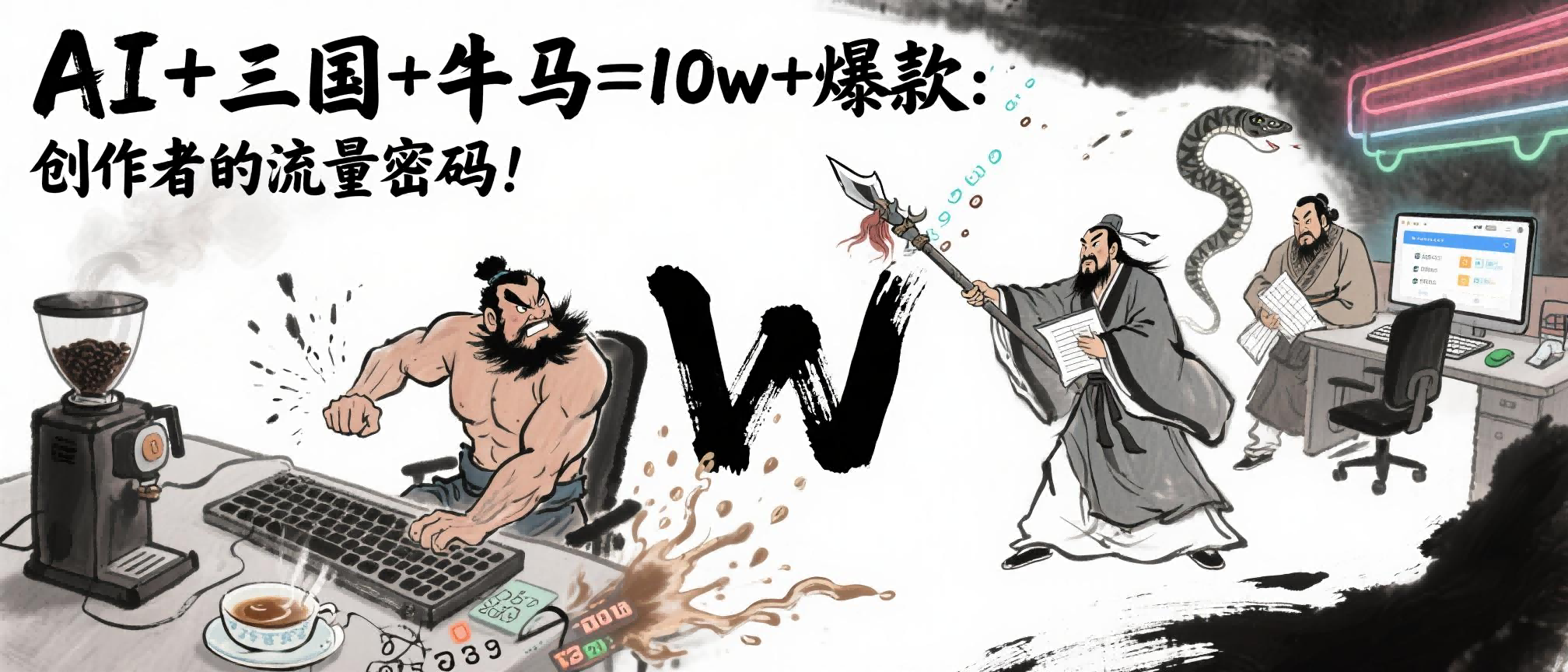 AI+三国+牛马=10w+爆款：创作者的流量密码！-锦晨科技网