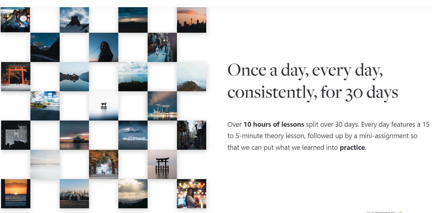 网红摄影师Pat Kay – 30天摄影基础知识加速器教程-30节课-中英字幕-锦晨科技网