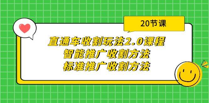直通车收割玩法2.0课程：智能推广收割方法+标准推广收割方法（20节课）-锦晨科技网