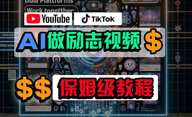 利用AI制作励志视频,在YouTube和TikTok赚钱,小白可做(附工具)-锦晨科技网