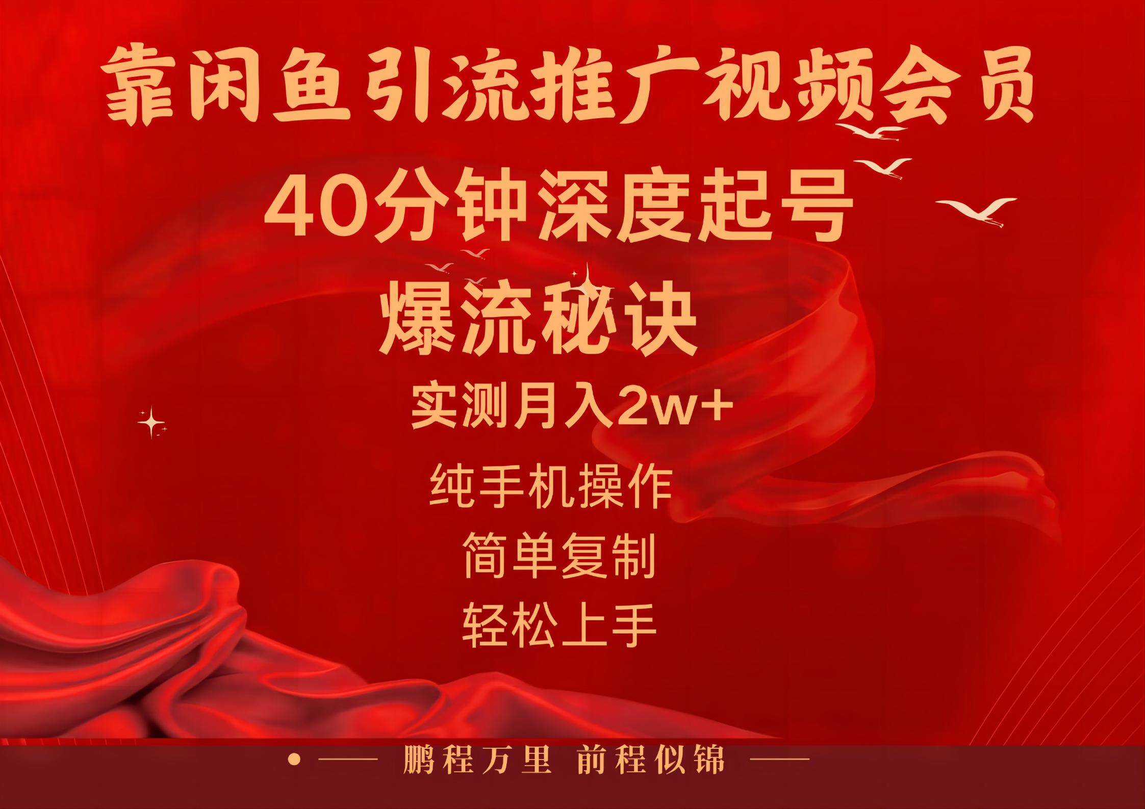 闲鱼暴力引流推广视频会员，能做到日入2W+，操作简单-锦晨科技网