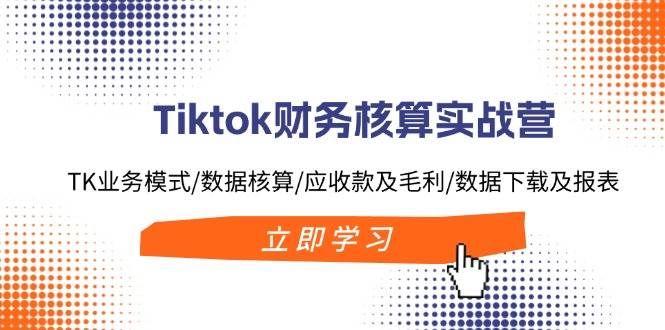 Tiktok财务核算实战营：TK业务模式/数据核算/应收款及毛利/数据下载及报表-锦晨科技网